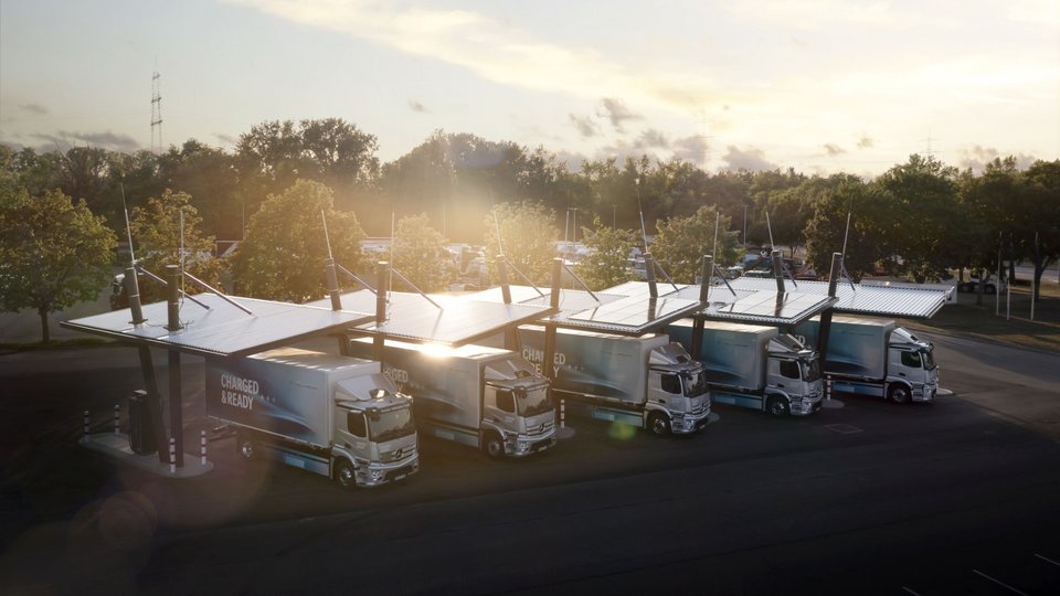 Mercedes-Benz battery-electric charging park 