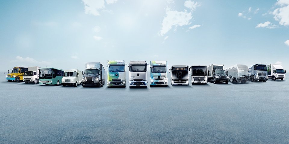 Daimler Truck ePortfolio vehicles family shot