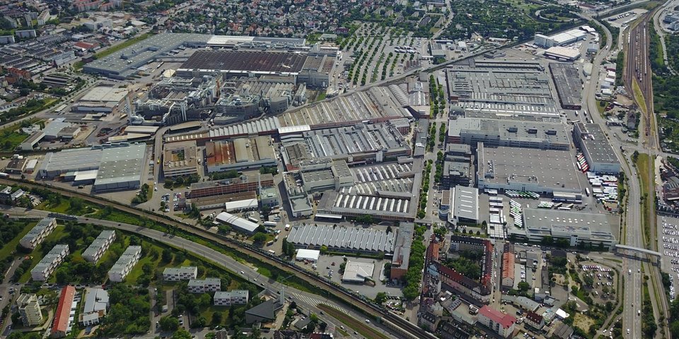 Aerial view plant Mannheim