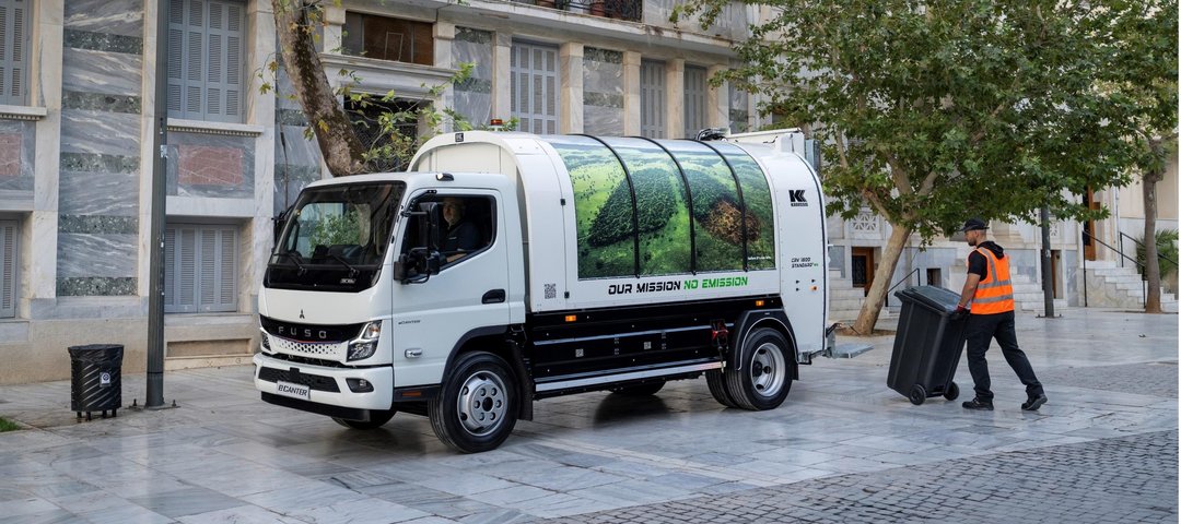 FUSO eCanter waste collection